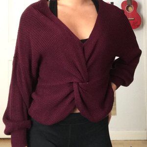 NY & COMPANY Front Twist Sweater